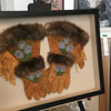 Traditional Dene spring gauntlets crafted in 1980 in Fort Good Hope NWT by a woman named Kakfwi.  Her nephew is Stephen Kakfwi who later became Premier of the NWT.
